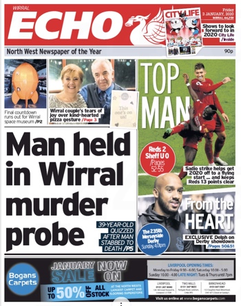 Liverpool Echo Frontpage