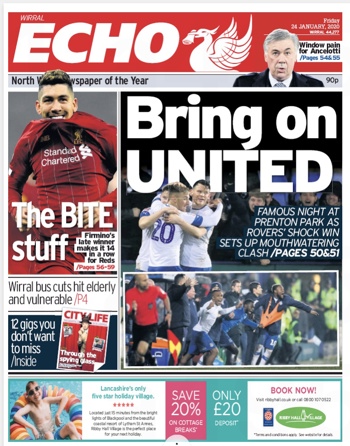 Liverpool Echo Frontpage