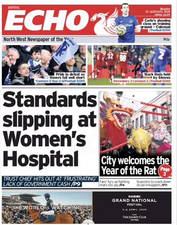 Liverpool Echo Frontpage