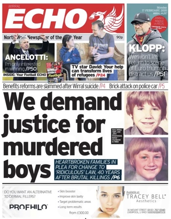 Liverpool Echo Frontpage