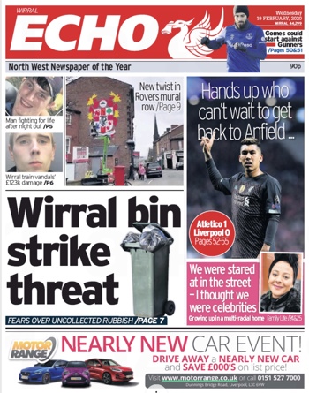 Liverpool Echo Frontpage