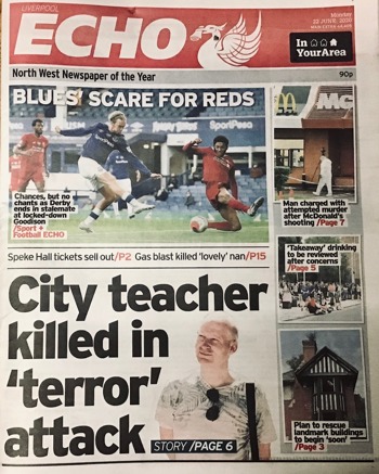 Liverpool Echo Frontpage