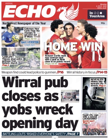 Liverpool Echo Frontpage