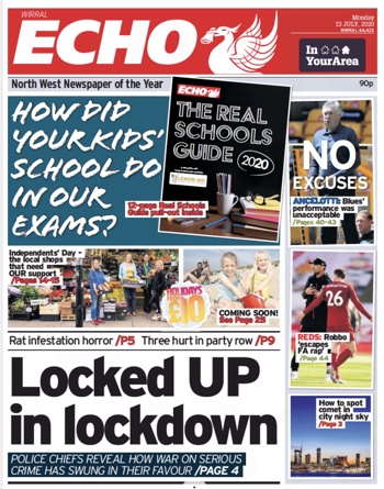 Liverpool Echo Frontpage