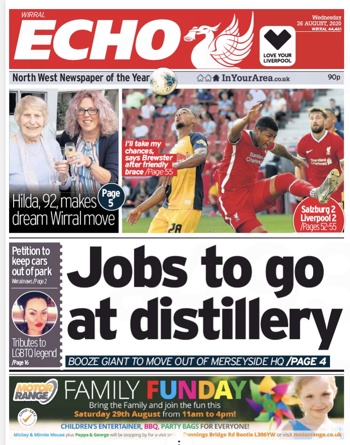 Liverpool Echo Frontpage