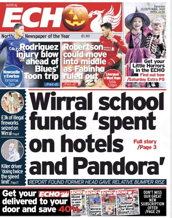 Liverpool Echo Frontpage