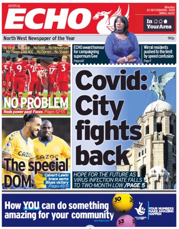 Liverpool Echo Frontpage