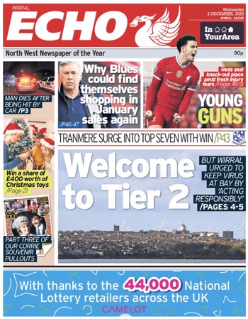 Liverpool Echo Frontpage