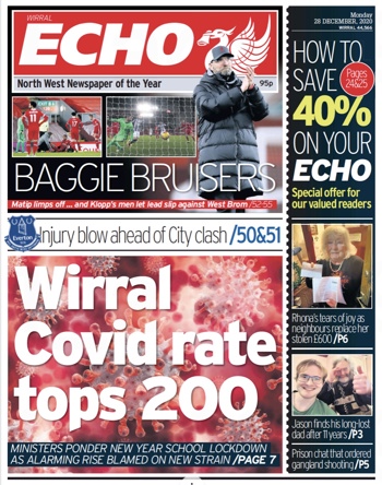 Liverpool Echo Frontpage