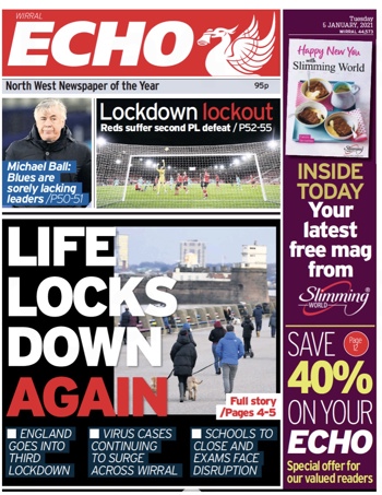 Liverpool Echo Frontpage