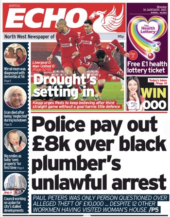 Liverpool Echo Frontpage