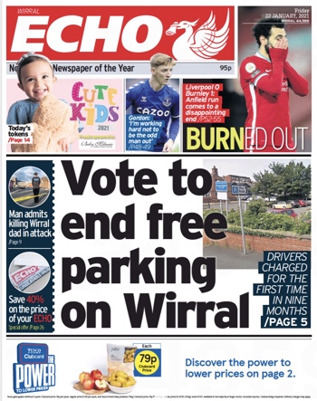 Liverpool Echo Frontpage