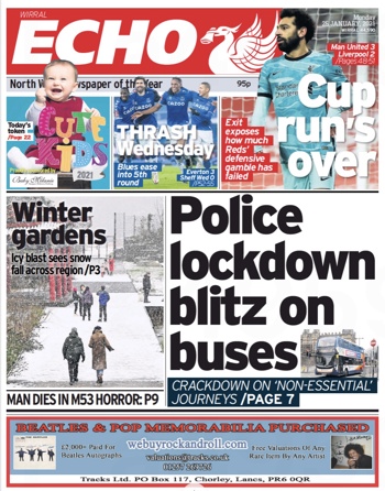 Liverpool Echo Frontpage