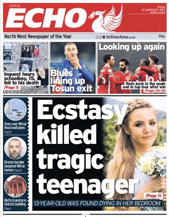 Liverpool Echo Frontpage