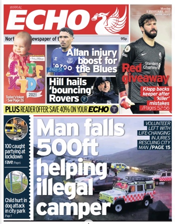 Liverpool Echo Frontpage