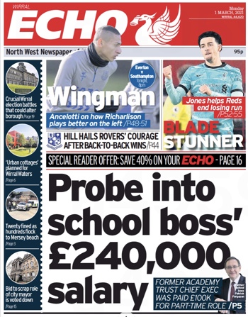 Liverpool Echo Frontpage
