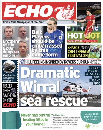 Liverpool Echo Frontpage