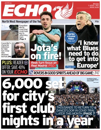 Liverpool Echo Frontpage