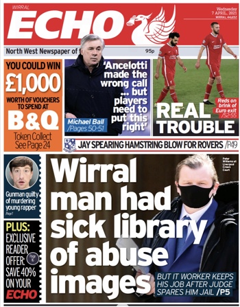 Liverpool Echo Frontpage