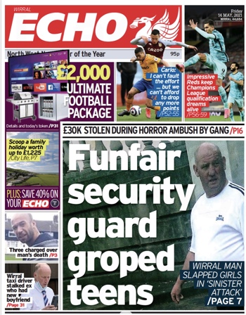 Liverpool Echo Frontpage