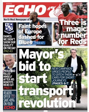 Liverpool Echo Frontpage