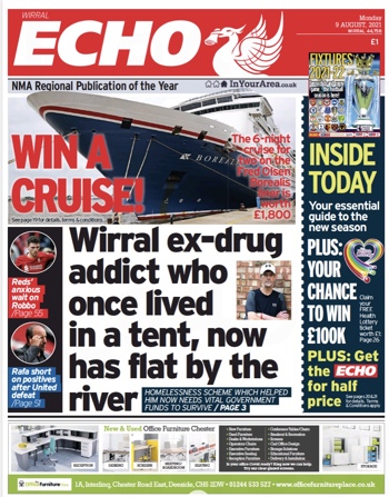 Liverpool Echo Frontpage