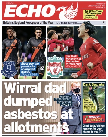 Liverpool Echo Frontpage