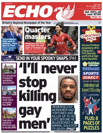 Liverpool Echo Frontpage
