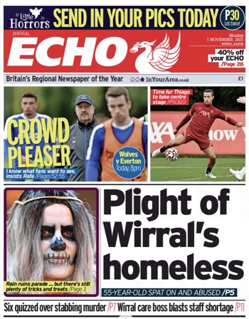 Liverpool Echo Frontpage