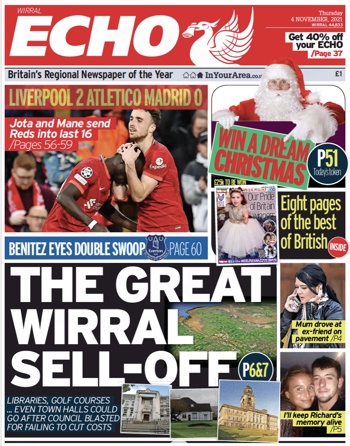 Liverpool Echo Frontpage