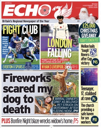 Liverpool Echo Frontpage