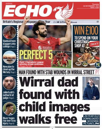Liverpool Echo Frontpage