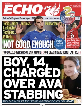 Liverpool Echo Frontpage