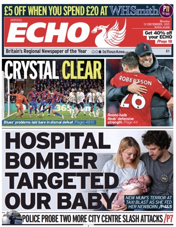 Liverpool Echo Frontpage
