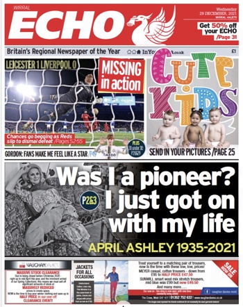 Liverpool Echo Frontpage