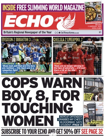 Liverpool Echo Frontpage