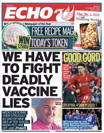 Liverpool Echo Frontpage