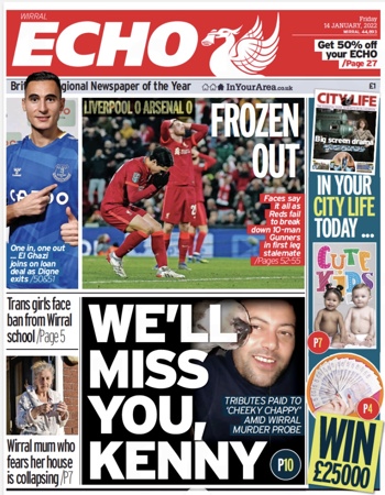 Liverpool Echo Frontpage