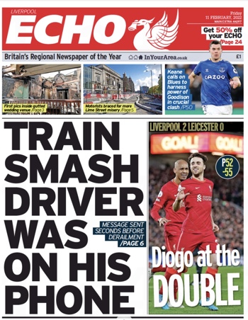 Liverpool Echo Frontpage
