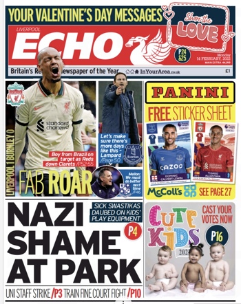 Liverpool Echo Frontpage