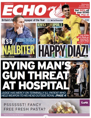 Liverpool Echo Frontpage