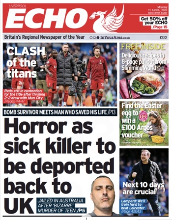 Liverpool Echo Frontpage