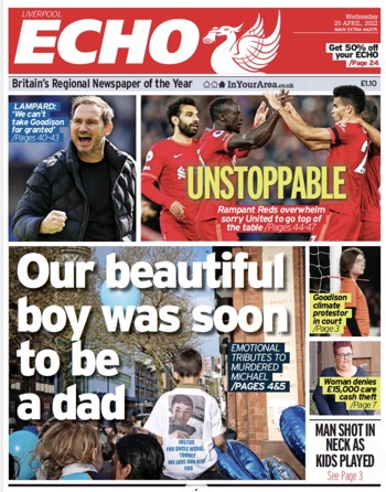 Liverpool Echo Frontpage