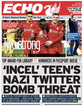 Liverpool Echo Frontpage