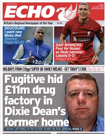 Liverpool Echo Frontpage