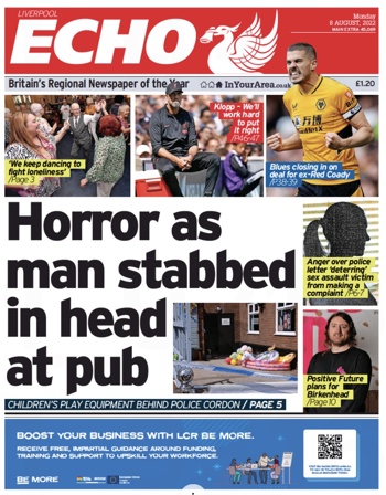 Liverpool Echo Frontpage