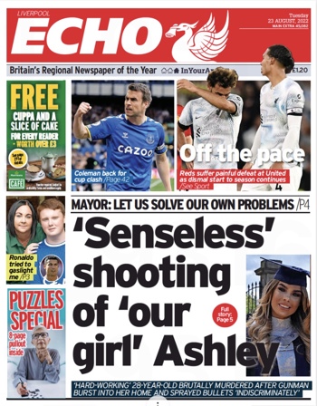 Liverpool Echo Frontpage