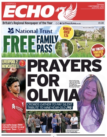 Liverpool Echo Frontpage