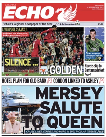 Liverpool Echo Frontpage