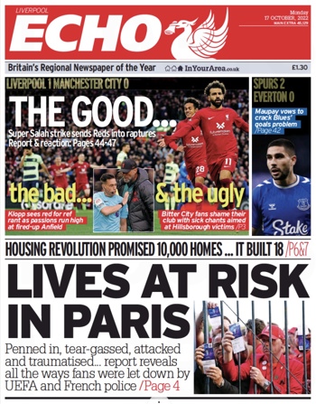 Liverpool Echo Frontpage